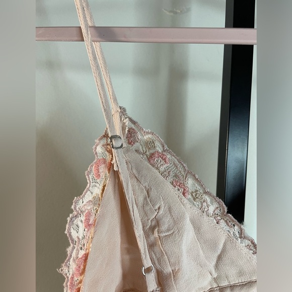 NWOT Free People Midnight Magic Maxi Slip Dress Size XS Pink Beaded - Picture 8 of 14